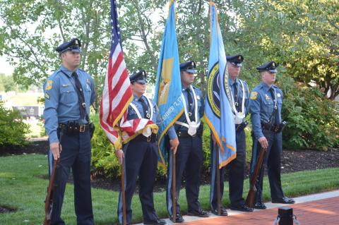 DRBA Police honor guard for Fallen Soldiers Memorial